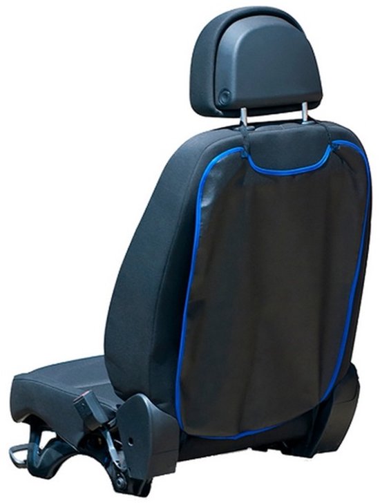 stoel beschermer - autostoel beschermer - Stoelhoes - 79x43cm - Zwart/blauw van Merkloos — afbeelding 3