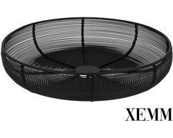 XEMM Fruitmand Pim - Draadmand - 29 x 29 cm - Zwart