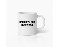 Officieel een Ouwe Zak – Grappige Pensioen Koffiemok – Perfect Cadeau voor Papa of Opa