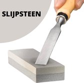 ESTARK® Whetstone - Pierre à aiguiser - Wetstone - 2 grosseurs - Set de pierres à aiguiser double face - Pour aiguiser Couteaux et ciseaux - Aiguiseur de couteaux - Couteaux d'affûtage de couteaux (20cm)