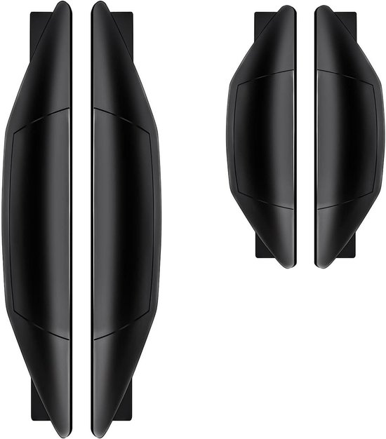 OioTuyi 6 stuks auto deurrandbescherming set, zwarte rubberen kantenschoner, beschermende stickers voor autodeuren