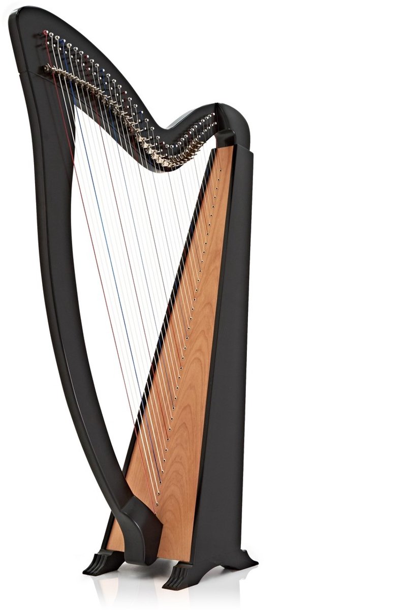 36-Snarige Harp met Haakjes van Gear4music, Zwart
