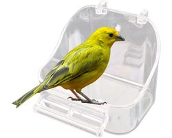 Ibenzoa® Vogelbad en Speelplaats voor Kleine Vogels met Hangend Ontwerp