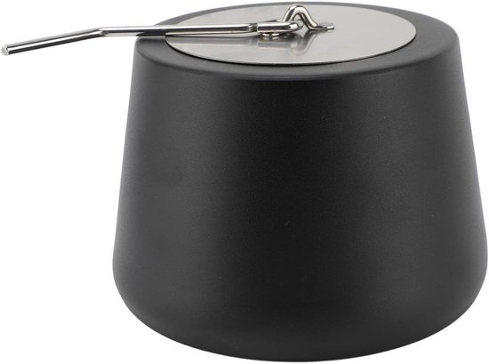 vuurkorf, 35x18x14cm tafelmodel metalen haard, binnen- en buitendecoratie, vuurschaal voor ontsmettingsalcohol, marshmallowmaker met glas, voor terras en balkon met brandblusser, vierkant | NL