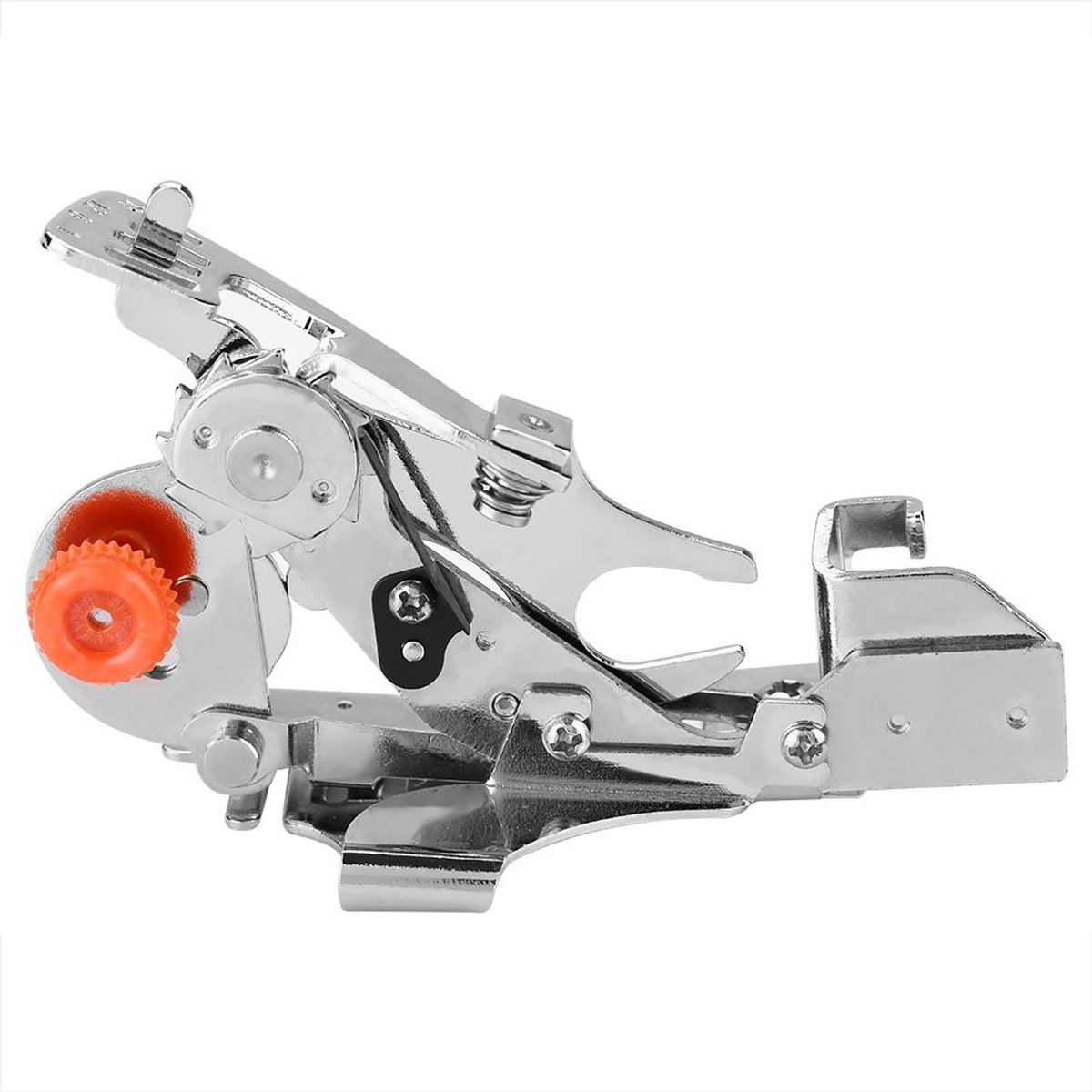 Ruffler Naaimachine Voet - Huishoudelijke Ruffler Persvoet Accessoire met Lock Cylinder Geschikt voor de Meeste Naaimachines met Lage Schacht - Plooivoet in Poederdoos
