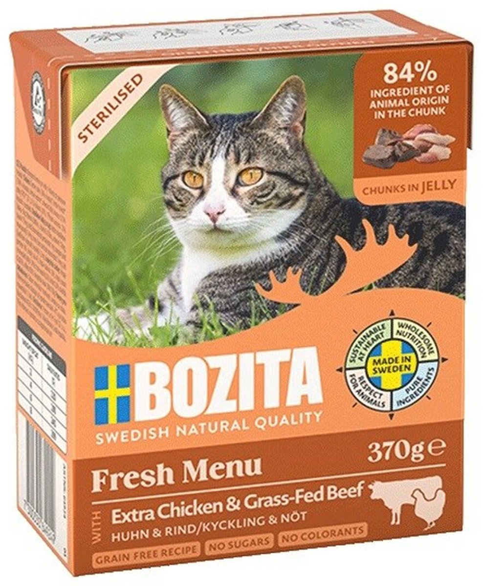 Bozita Bozita Serie - Natvoer voor Gesteriliseerde Katten - Gelei Met Rundvlees - 6x370g