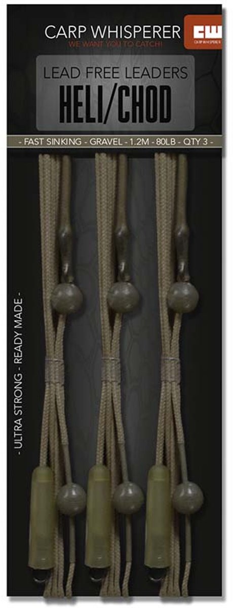 Carp Whisperer - Chod rig leaders - 3 stuks - Gravel