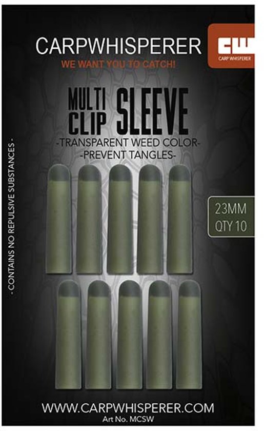 Carp Whisperer - Multi Clip Sleeve (10st) van Merkloos — afbeelding 2