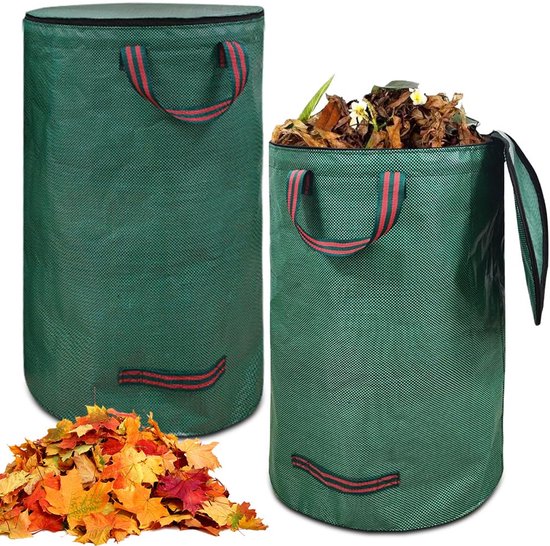 3 * 300l Tuinafvalzakken  H84 Cm, D67 Cm , Grote Tuintas Met Handgrepen Waterdichte Vuilniszakken Heavy Duty