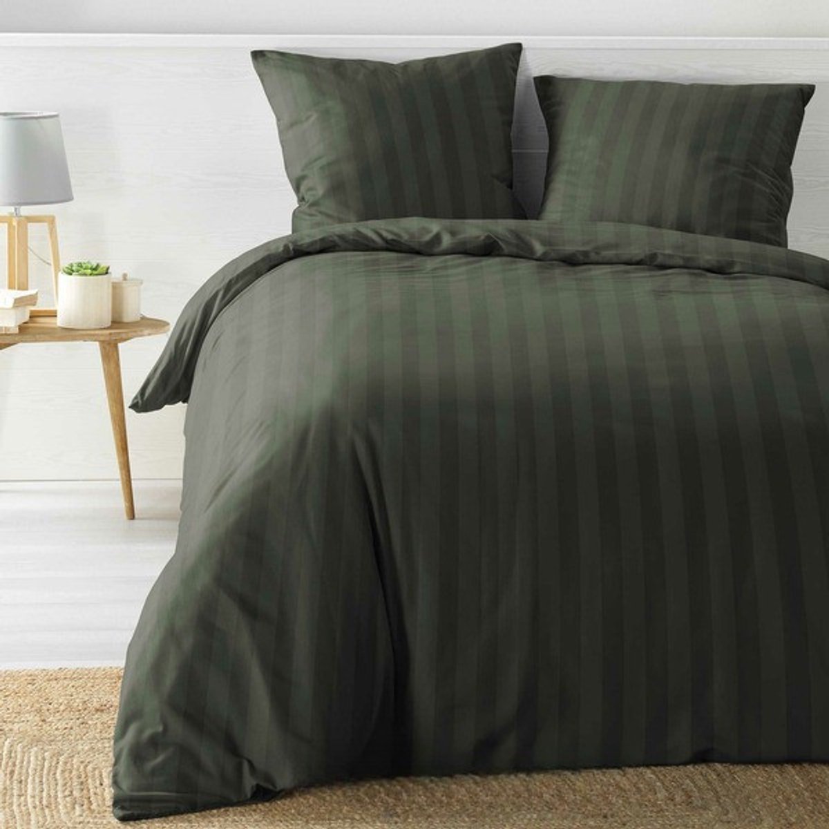 Beddengoedset - Cléo UNI dekbedovertrek 240 x 220 cm + kussenslopen