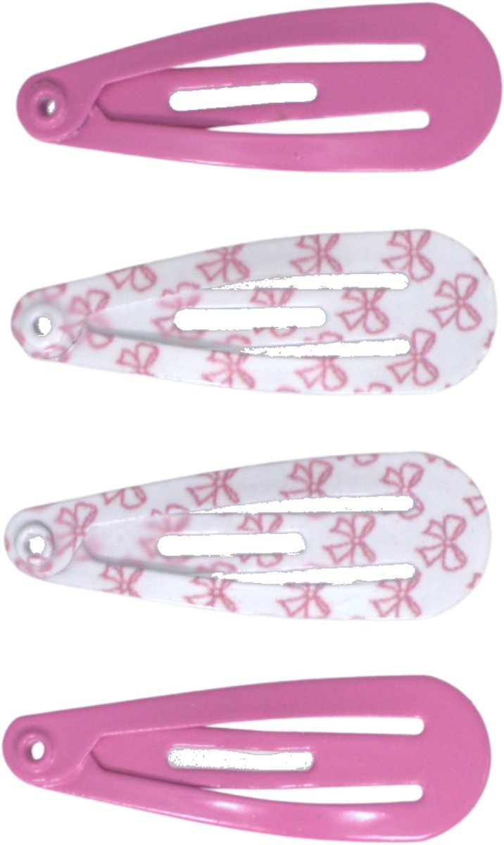 Basic baby haarspeldjes - Pink bows