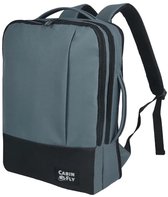 CabinFly Bellanca 40×30×10/15 cm Handbagage Rugzak – Uitbreidbaar 18 L – Lichtgewicht Waterafstotend – Persoonlijk Item voor Lufthansa/Austrian/Swiss – Blauw