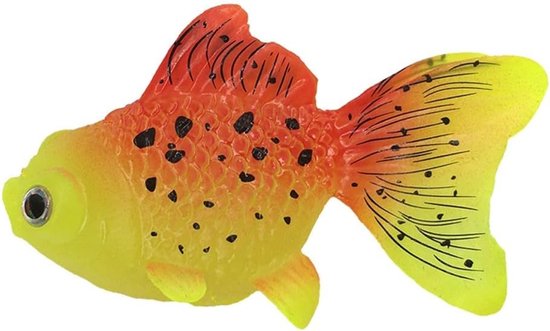 Pssopp 4pcs Lifelike Luminous Moving Artificial Clown Fish for Aquarium - Silicone Floating Fake Tropical Fish Swimming Underwater Landscape Decor