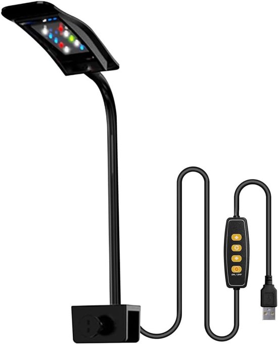 AQQA Aquarium led-verlichting, 24 W, volledig spectrum, 24/7 modi