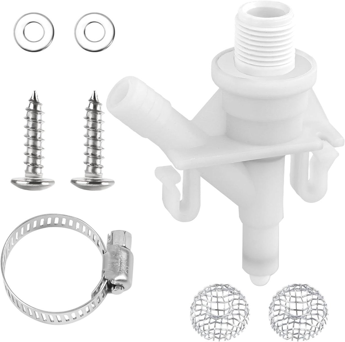 Allecto Plus - Waterklep en Onderdelen voor RV Toiletten - Vervangingsset voor Dometic 300 310 320 toilets - Pedaalbediend - Duurzaam materiaal