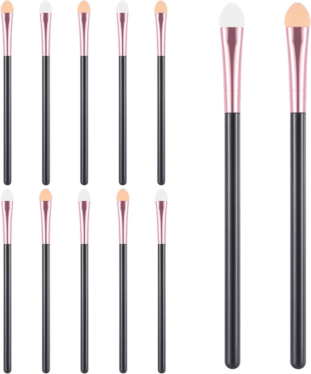 10 stuks Oogschaduw-applicators en kwasten set - Herbruikbaar en wasbaar