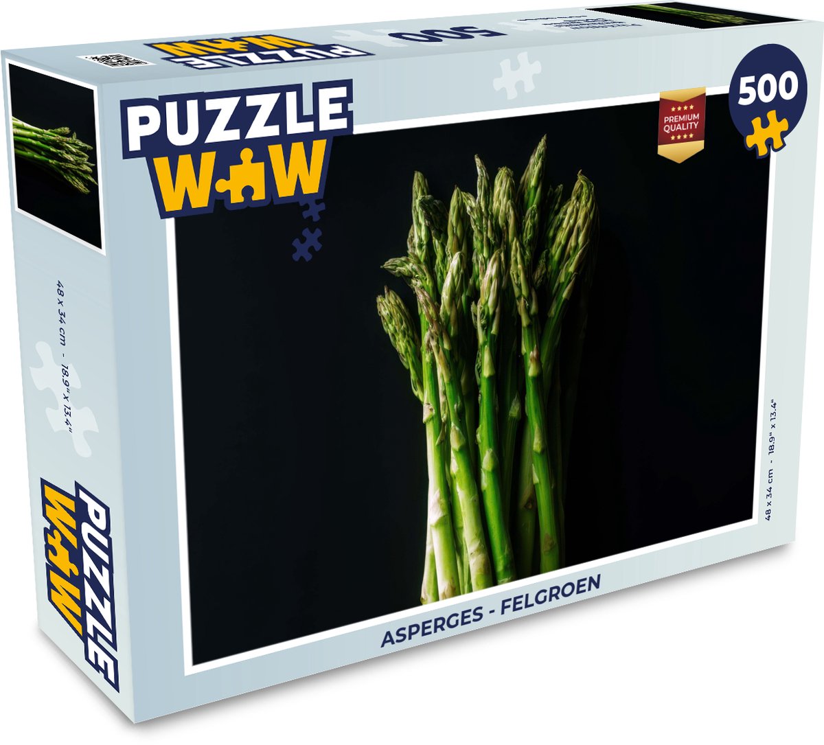 Puzzel Asperges - Felgroen - Legpuzzel - Puzzel 500 stukjes