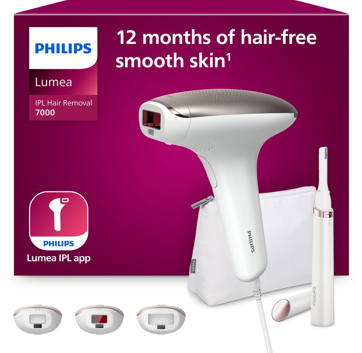 PHILIPS Lumea IPL 7000 Series BRI923/00 incl. reistrimmer