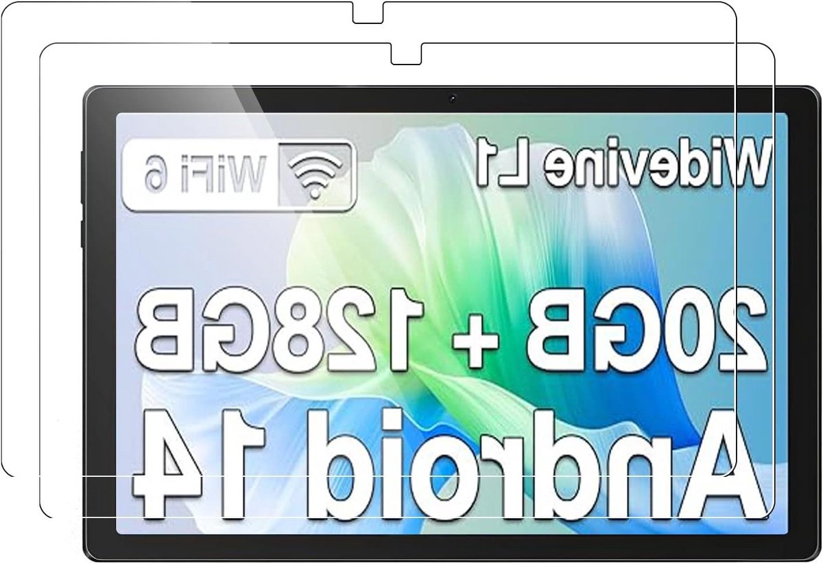 ByShane - Gehard glazen screenprotector voor 10.1 inch tablet - HD helder krasbestendig anti-vingerafdruk en blauwlichtbescherming - 2 stuks