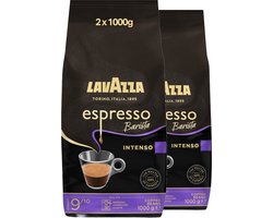 Lavazza Espresso Barista Intenso Koffiebonen - Koffie Blend van Robusta en Arabica Bonen - Intensiteit 9/10 - 2 x 1 kg