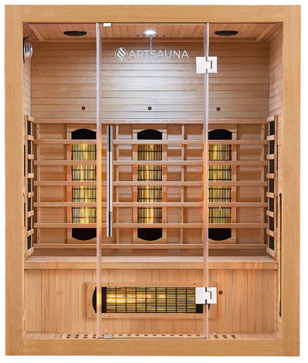 Infraroodcabine Kiruna 160 - 160x105-190cm - Dubbele Technologie - 3 personen