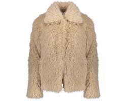 Geisha Jas Short Hairy Jacket 58563 19 721 Light Sand Dames Maat - XXL