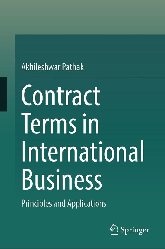 Law and Criminology (R0) - Contract Terms in International B ... - cover