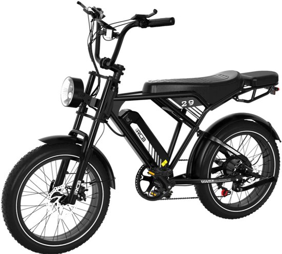 RCB Elektrische Fatbike | Electric Off-Road Bike | E-bike | 250W Motor | 20 Inch | Zwart