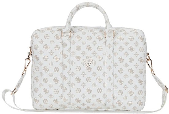 Guess 16 Inch Laptoptas Wit Ecoleer...