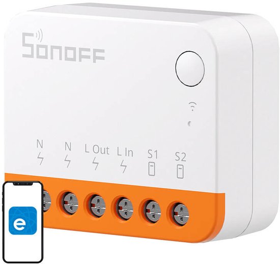 Sonoff MINIR4 Extreme – slimme wifi inbouwschakelaar