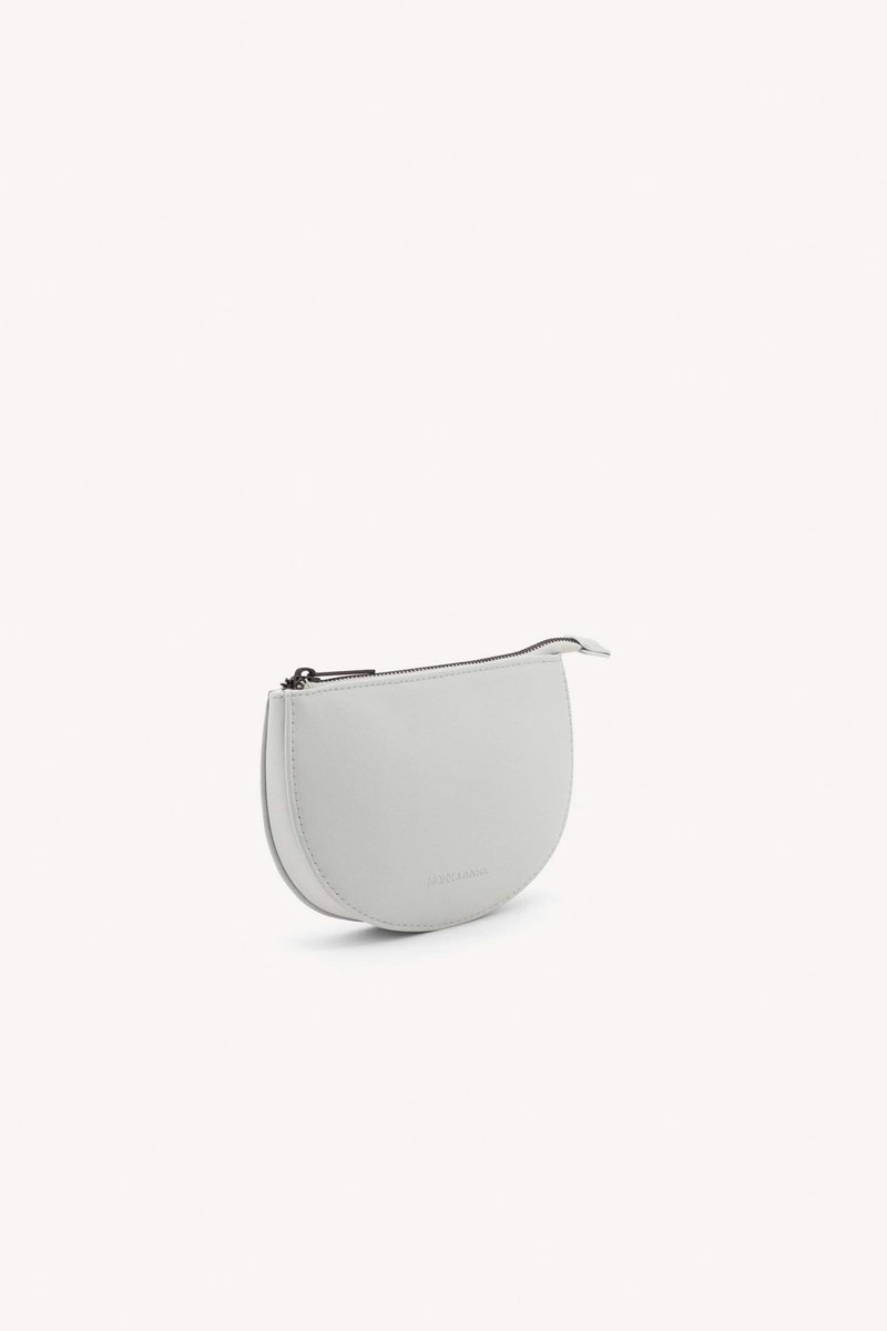 Monk and Anna - Mondotō half moon Portemonnee Dames • fog