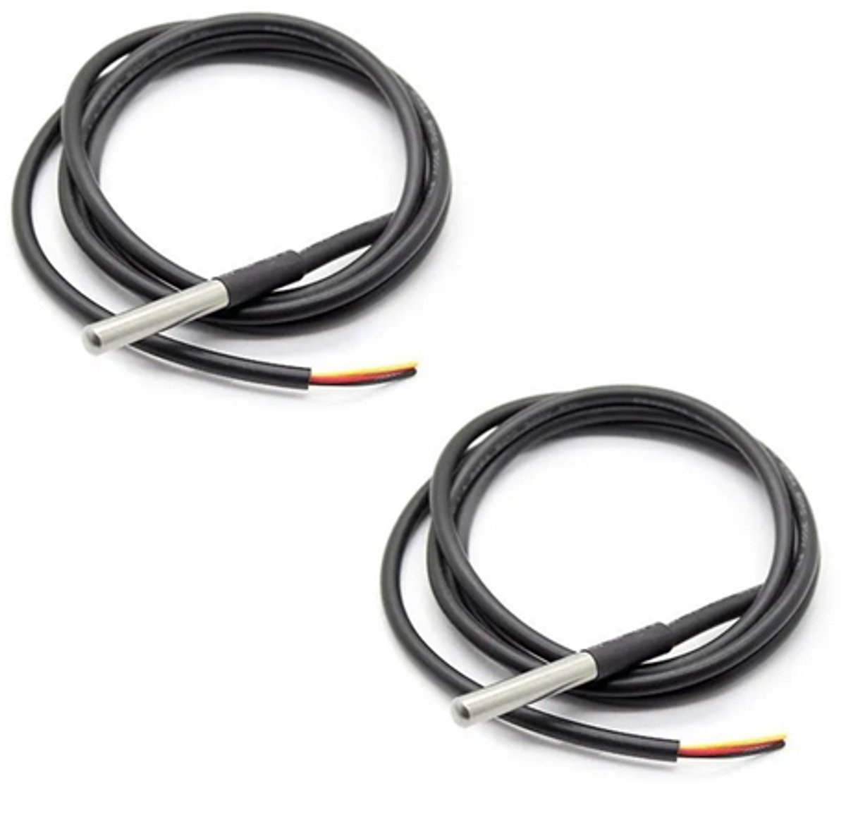 Temperatuur 1 Wire Waterdicht DS18B20 1 meter 2 stuks