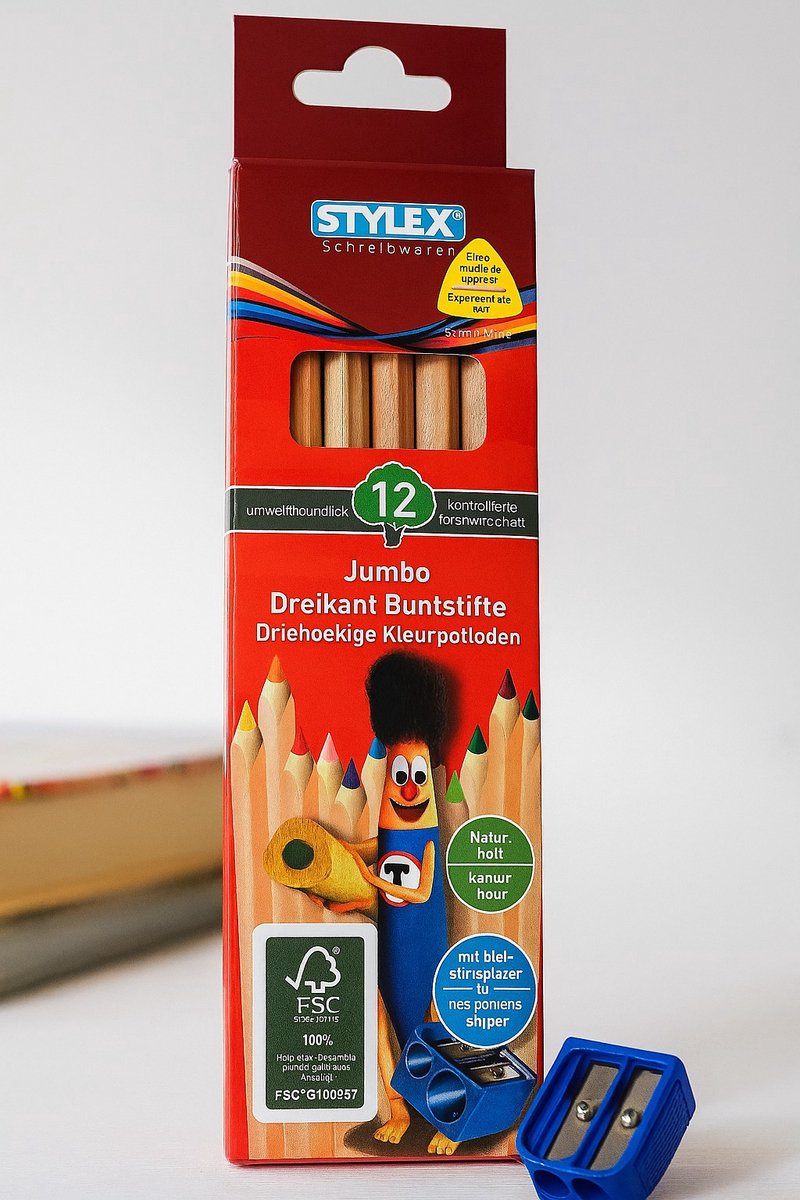 Stylex Jumbo driekant kleurpotloden
