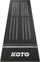 KOTO Tapis Check Out Dart Mat Gris 285 x 80 cm