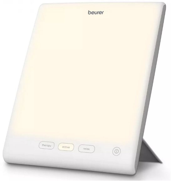 Beurer TL 45 Perfect Day Daglichtlamp – Lichttherapielamp 10.000 Lux – 3 Kleurtemperaturen (Therapie, Actief, Relax) – Natuurlijk Licht bij Winterdip – Compacte Daglichtlamp voor Thuis & Bureau – UV-vrij – Medisch Gecertificeerd – 3 Jaar Garantie