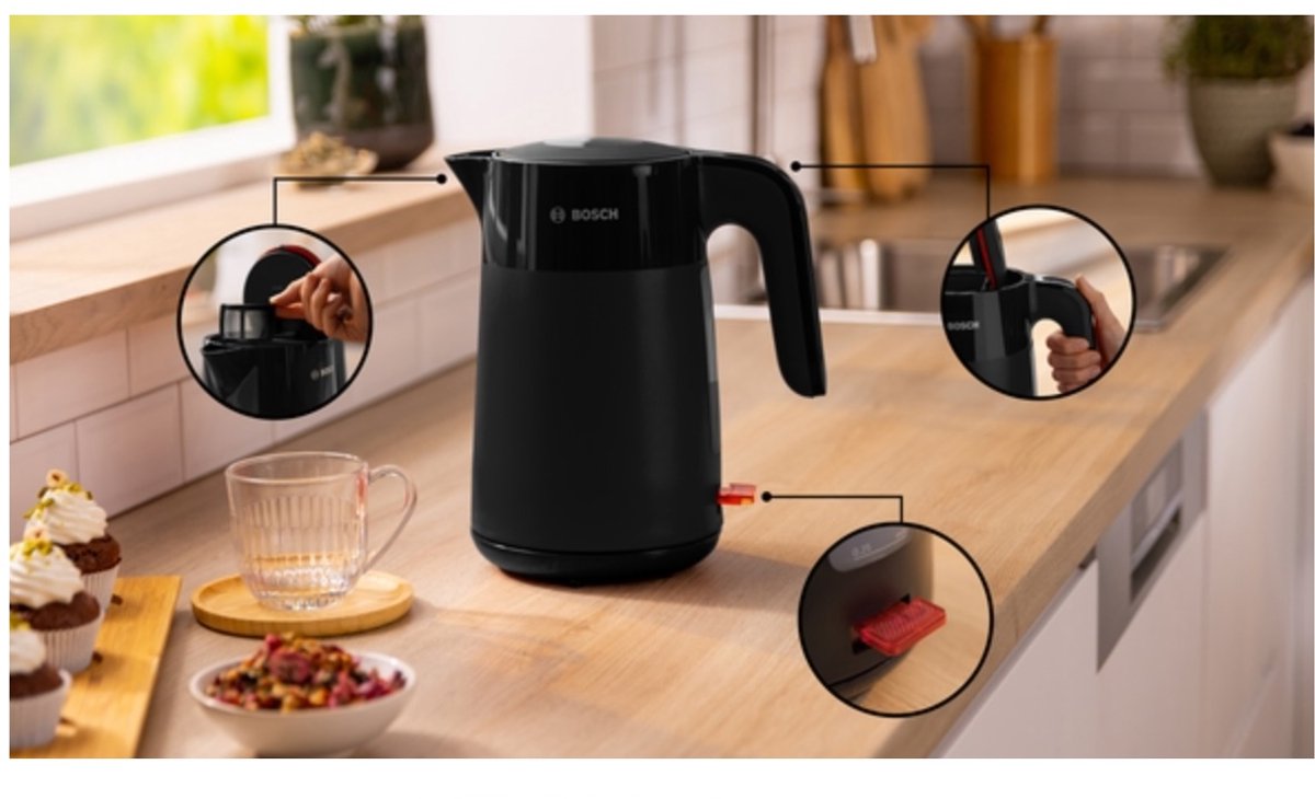 Bosch Waterkoker - TWK2M163 - 1.7L - 2400W - Warmhoudfunctie - Verwijderbaar kalkfilter — afbeelding 6