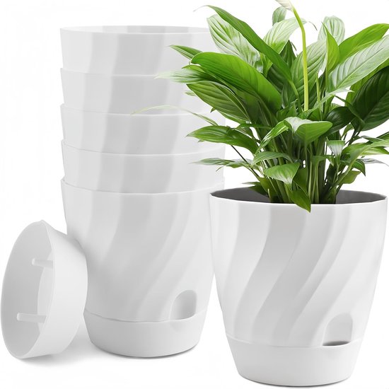 Pot bol Rib NL 35x34 antraciet | Sierpot | Kamerplanten | – Lifestyle