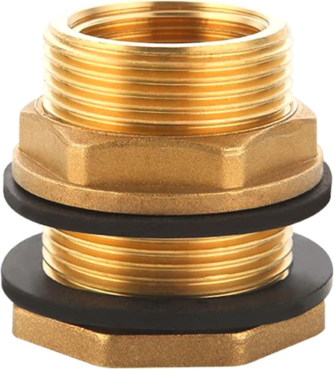 Rain Bolt Feed Ig 1 inch x Ag 1 1/4 inch incl. Seal Screw Connection for Containers Tanks Barrels with 2 Rubber Seals for Water Tap