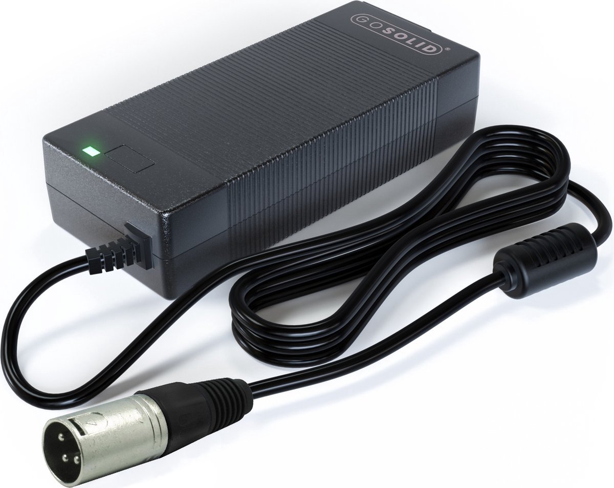 GO SOLID! ® Oplader geschikt voor Velocifero MAD 1000W elektrische step