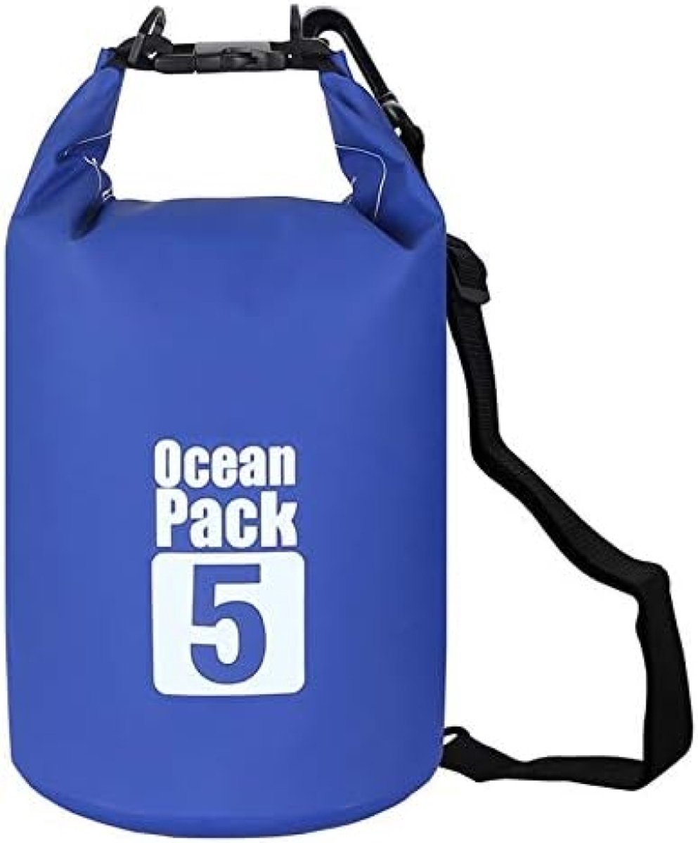 2L / 5L / 10L / 15L / 20L / 30L Heavy Duty PVC Waterdichte Tas Dry Bag voor Kajak, Boot, Kano, Vissen, Camping, Zwembad, Rafting, Snowboard - Blauw