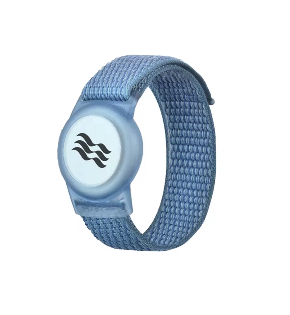 Armband geschikt voor AirTag - Kinderarmband - Airtag armband - Polsbandje - 1 stuk - 17CM - Blauw - Armband geschikt voor Apple AirTag - Met Klittenband - One size - CHPN