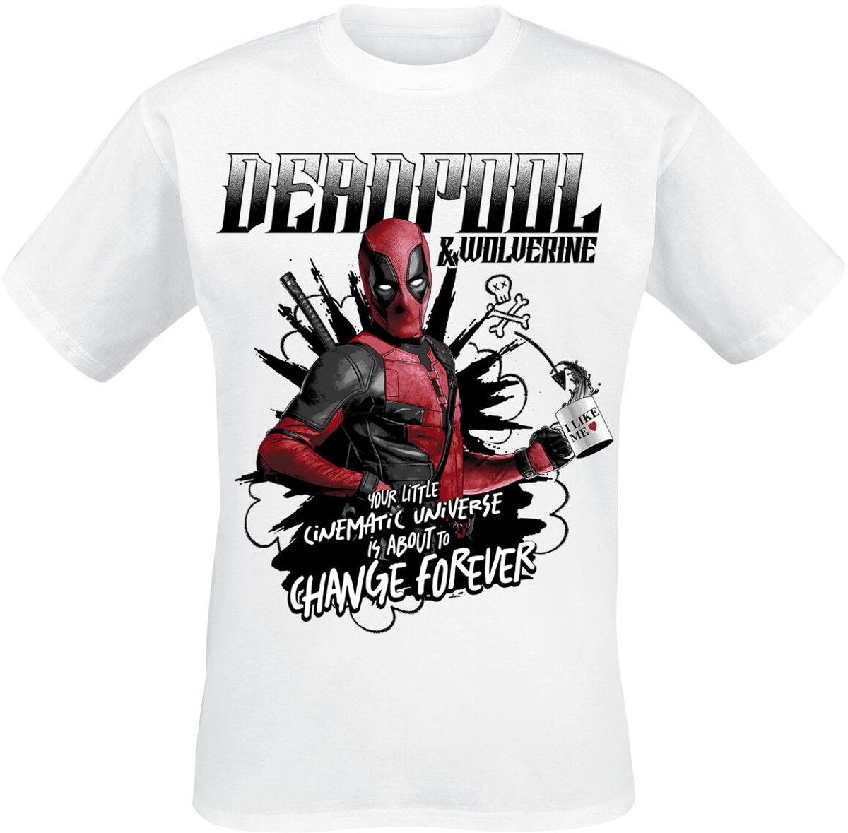 Deadpool Change Forever Heren T-shirt - wit - L