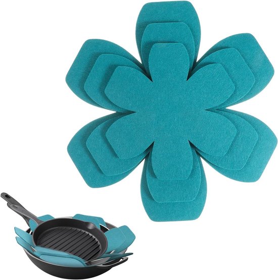 6 Pieces Felt Pot Guards - 3 Different Sizes - Larger and Thicker - Non ...