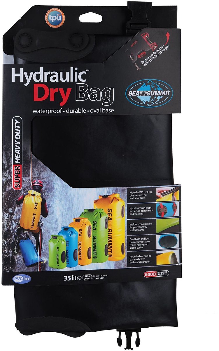 Sea to Summit pakzak Hydraulic Dry Bag 35L Black zwart