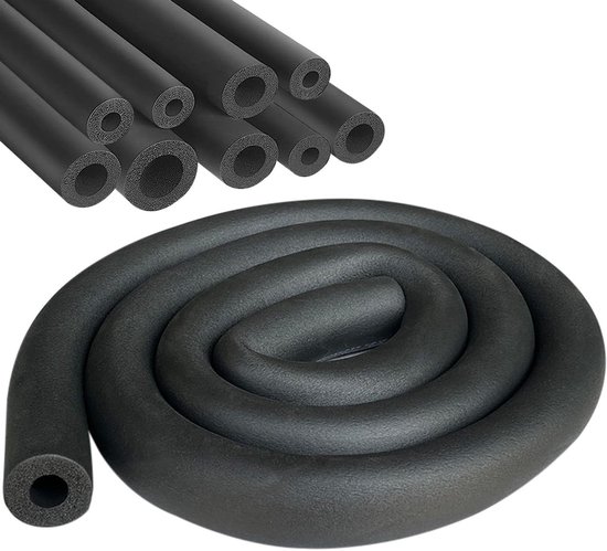 Foto: Allecto premium airconditioning isolatieslang 32mm buisisolatie waterdicht en zeer elastisch gebruikt in luchtbehandeling 1 8m zwart 