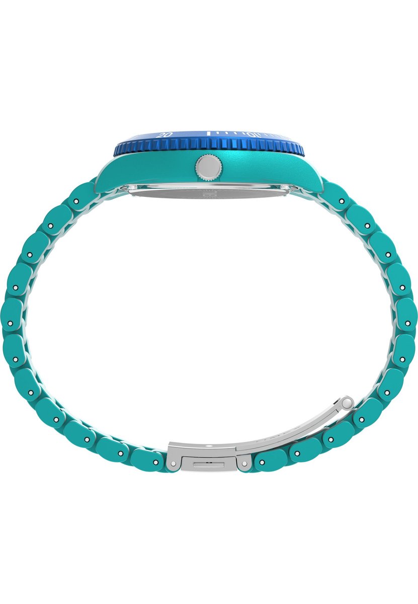 Timex Timex Legacy #Tide™ - Ocean Diver Inspired Quartz Analoog Horloge Groente Kast: 100% #Tide Ocean Materiaal® | Armband: 100% #Tide Ocean Materiaal® 37 TW2Y04600AJ, TW2Y04700AJ, TW2Y04800AJ