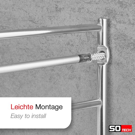SOTECH Bakplaathouder voor 4 bakplaten (364 x 140 x 182 mm, gepolijst chroom, voor 600 mm kastbreedte) Bakplaathouder - Eenvoudig organiseren — afbeelding 4