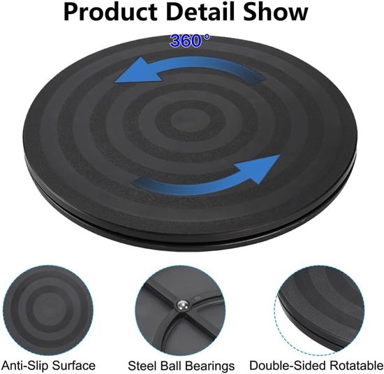 Draaiplateau, 360-graden Platform, voor Monitor, TV, Speaker, Planten, Keuken van Merkloos	 — afbeelding 5