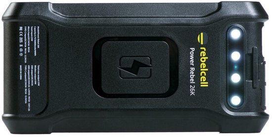 Rebelcell Power Rebel 26K V2 - Batterie Externe 26800mAh, Charge Rapide USB/USB-C