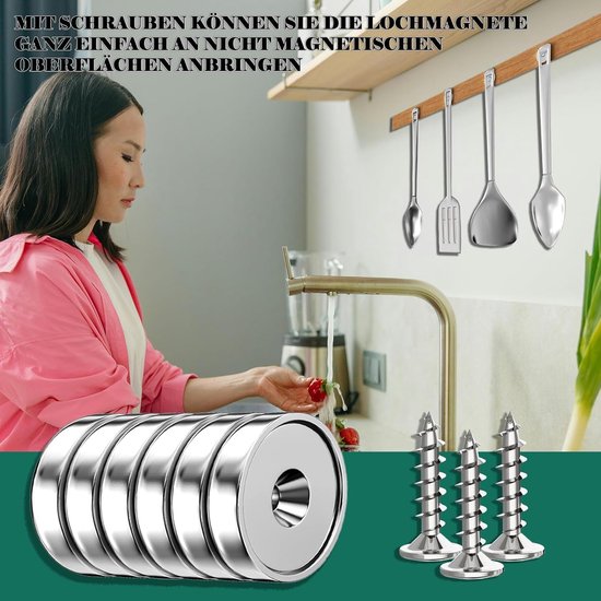 QUARKZMAN 8 Stück Magnetische Kleidungsclips, Rund
